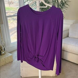 Lilly Pulitzer Rich Purple Long Sleeve Top